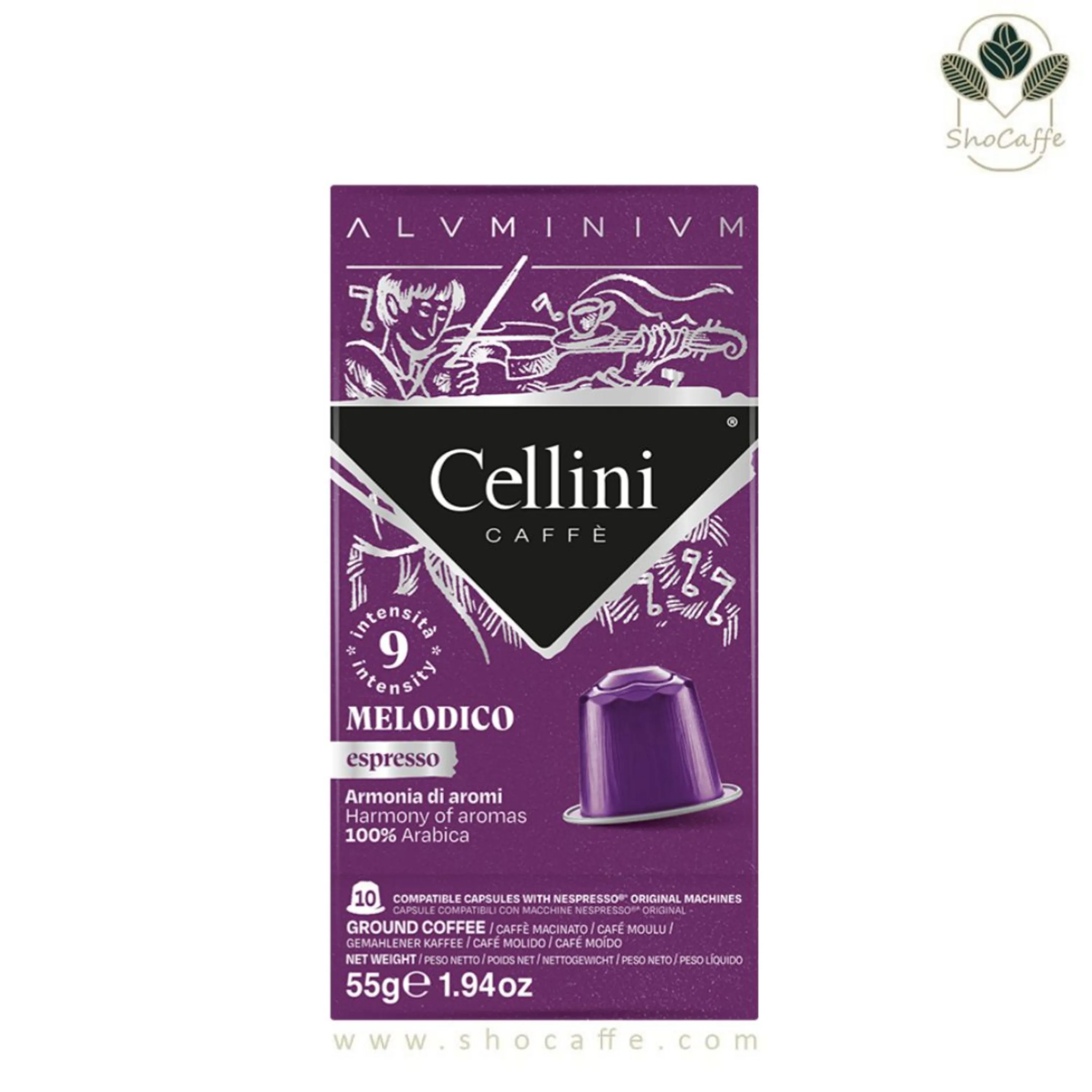 کپسول قهوه نسپرسو چلینی ملودیکو Cellini Melodico